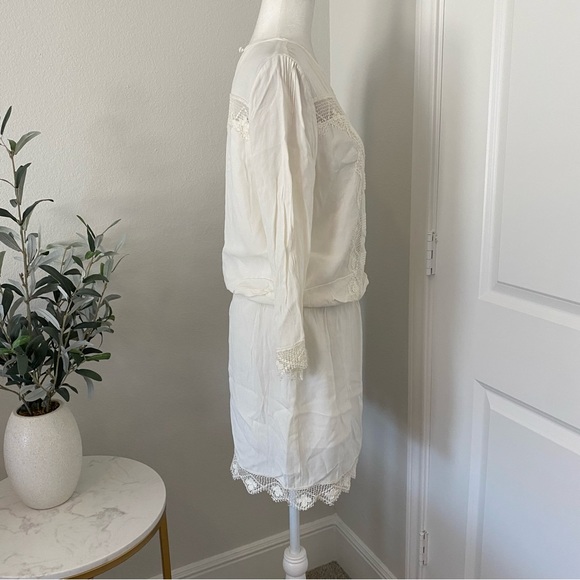 Saylor Leora White Lace Dress Medium From Revolve - Picture 5 of 13